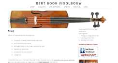 Desktop Screenshot of bbviolins.nl